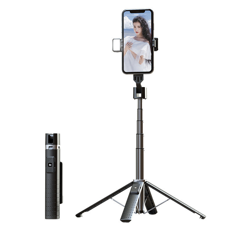 Quadrupod Double Fill Light Mobile Phone Bluetooth Selfie Stick