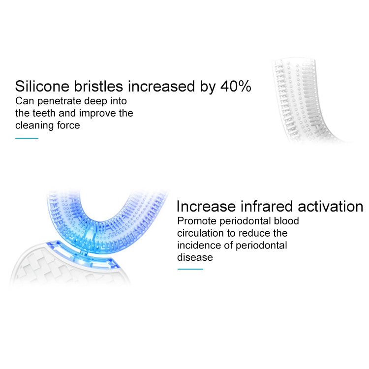 Glow Whitening 3 Cleaning Modes Silicone Electric Automatic Beauty Tooth Instrument