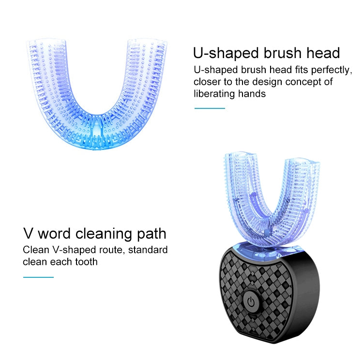 Glow Whitening 3 Cleaning Modes Silicone Electric Automatic Beauty Tooth Instrument